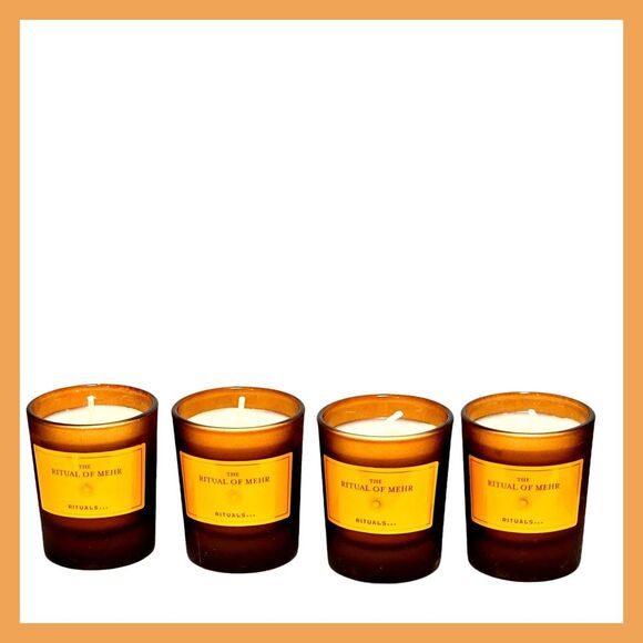 4 x RITUALS The Ritual Of Mehr Mini Scented Candle Travel - Picture 1 of 7